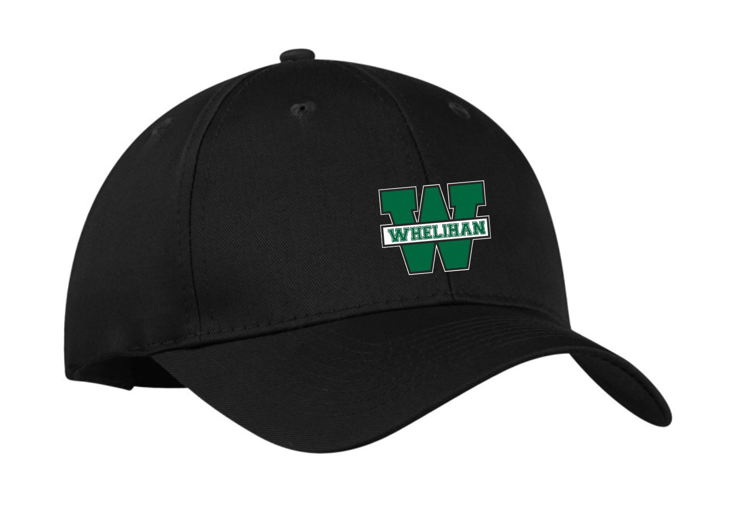 #27- Black Adjustable Hat- Printed